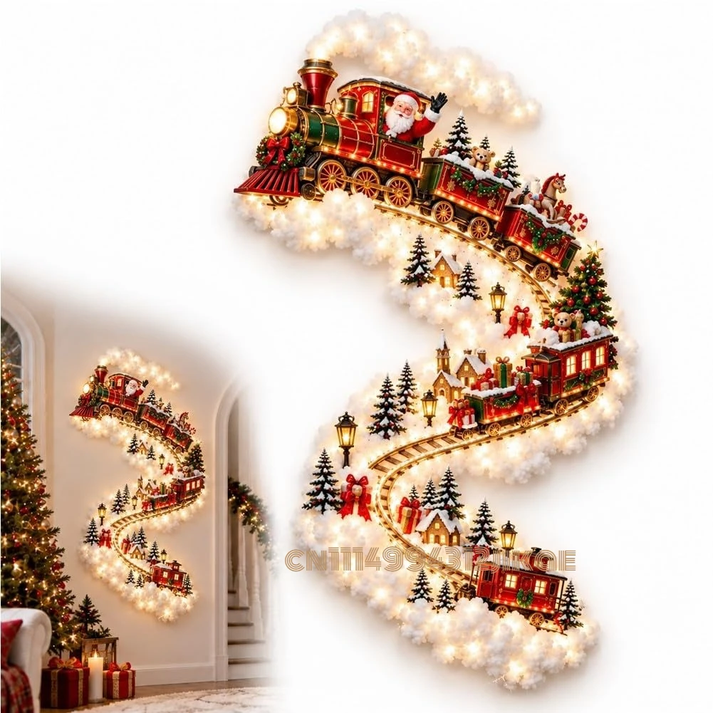 Lighting Christmas Decor - Luz de parede com tema natalino,