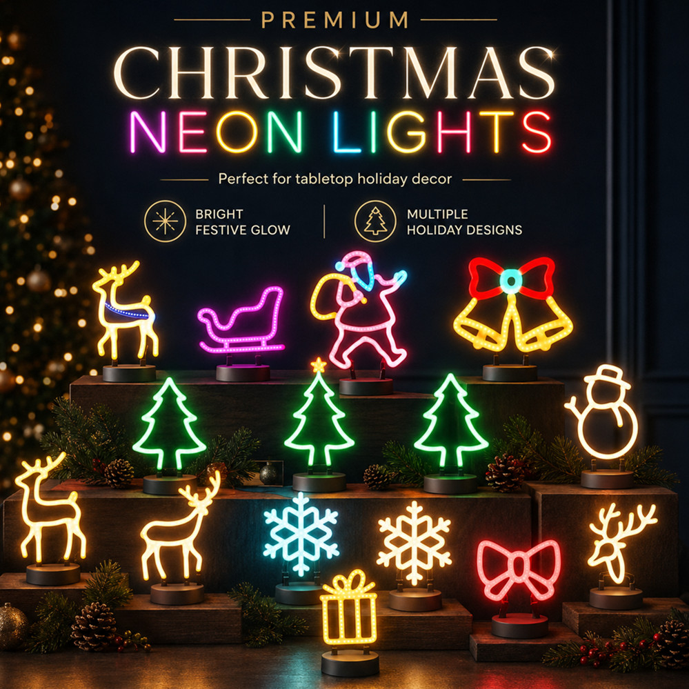 Lighting Christmas Decor - Decoração de Natal: Luminária LED Neon