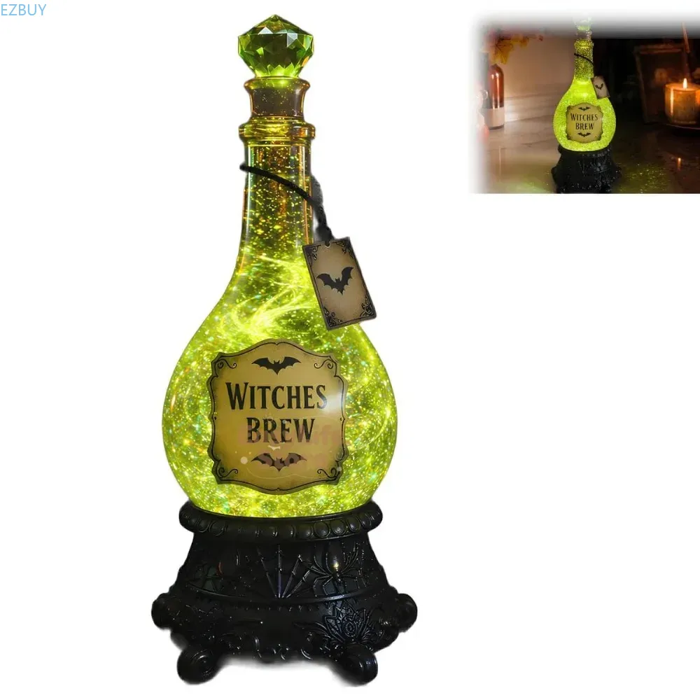 Up Lighting Decor - Garrafa de Infusão de Bruxa Iluminada