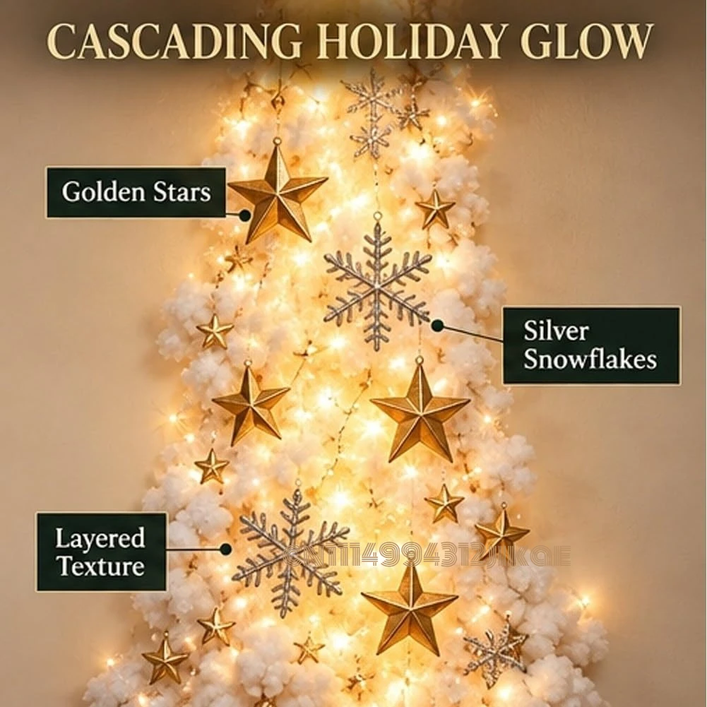 Luz de parede com tema natalin - Lighting Christmas Decor avaliação e preço