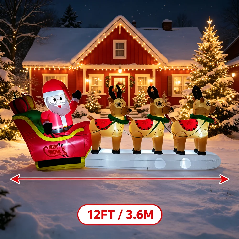 Modelo inflável de Papai Noel  - Up Lighting Decor avaliação e preço