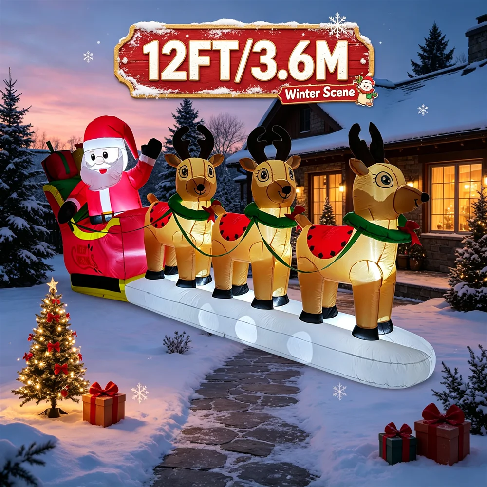 Modelo inflável de Papai Noel  - Up Lighting Decor avaliação e preço