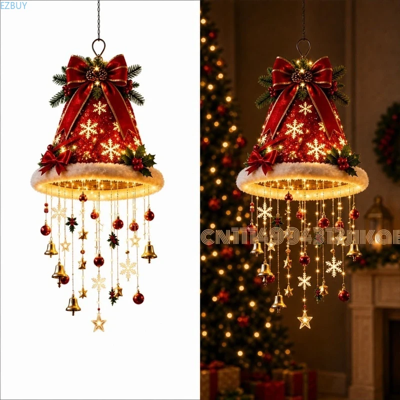 Lustre pendente com chapéu de  - Lighting Christmas Decor avaliação e preço