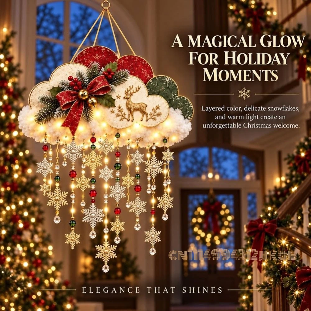 Nuvem de neve natalina vintage - Lighting Christmas Decor avaliação e preço